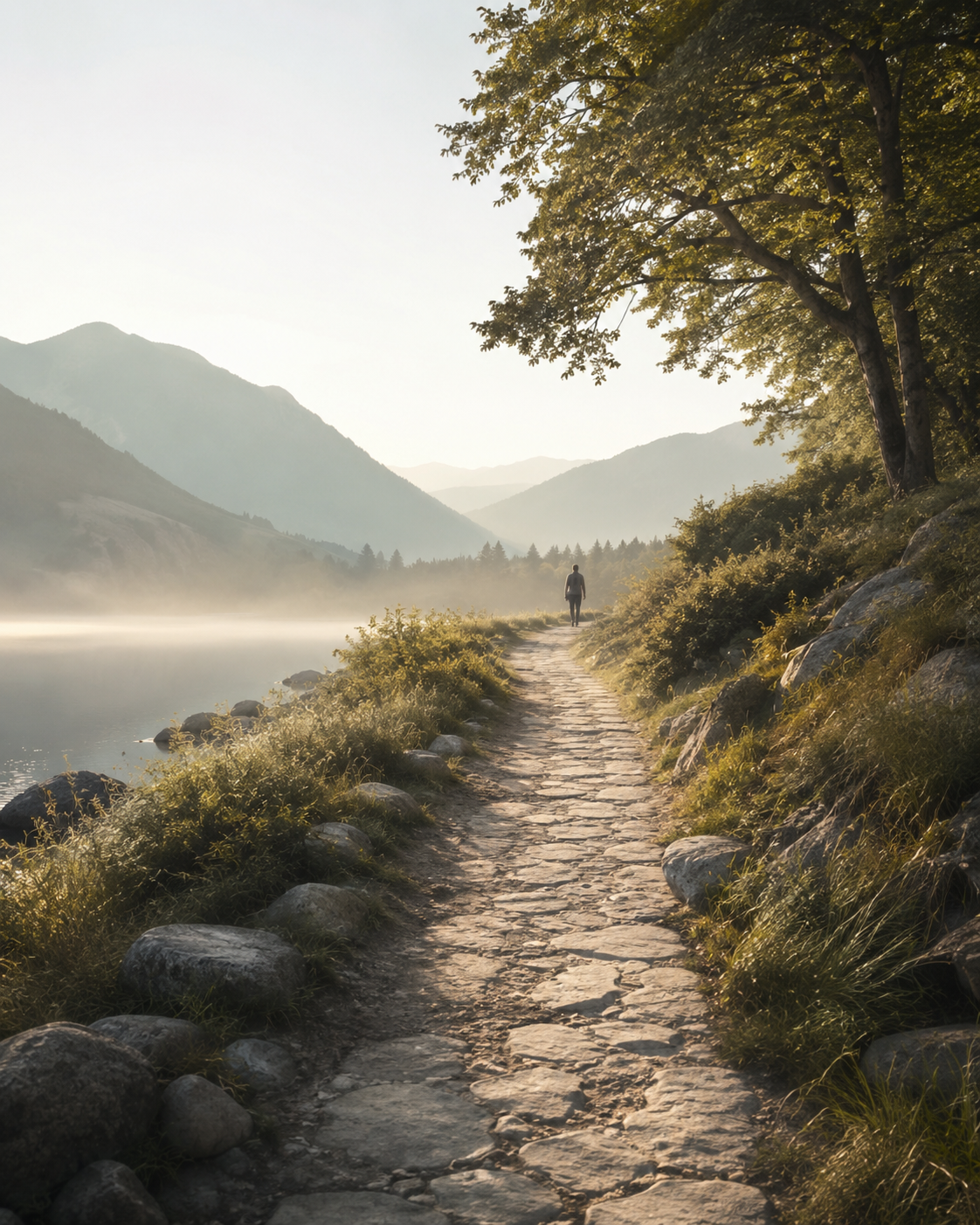 A quiet path representing courage with phobias